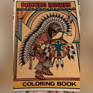 Vintage American Indian coloring /story book